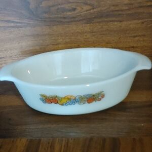 ✅$10 Add On Anchor Hocking White Baking Dish with Fruit Design